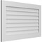 Ekena Millwork Vertical Surface Mount PVC Gable Vent: Non-Functional, w/3-1/2"W x 1"H, Standard Frame, 42"W x 26"H GVPVE42X2601SN - alternate 2